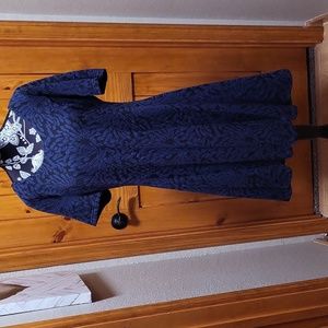 Cute navy blue/black floral dress.